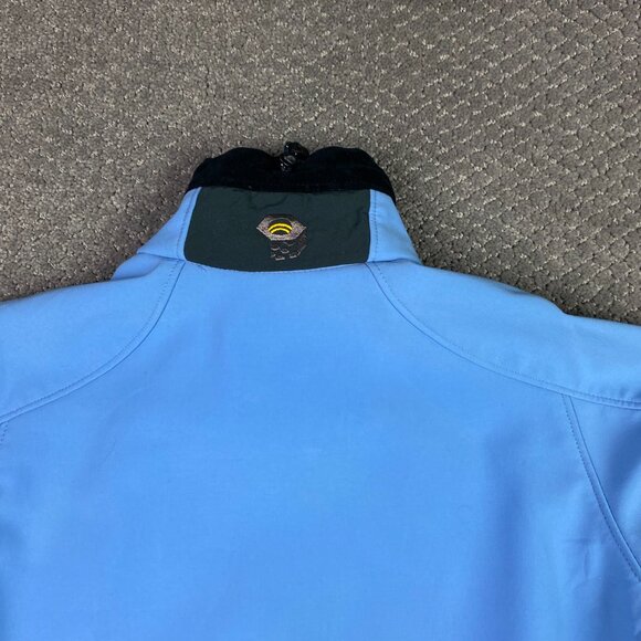 Vintage Mountain Hardwear Gore Windstopper Jacket Soft Shell Women's Sz 8 Blue - Picture 16 of 16